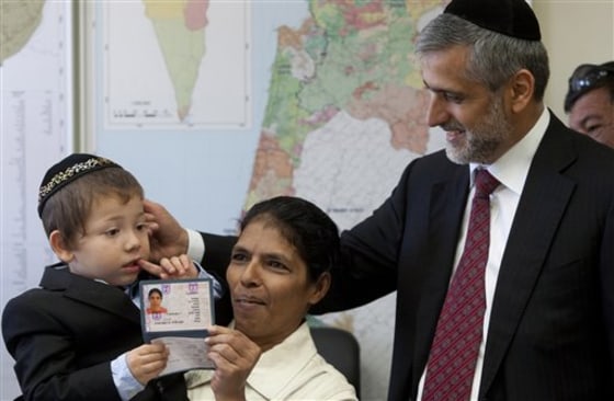 Sandra Samuel, Moshe Holtzberg, Eli Yishai